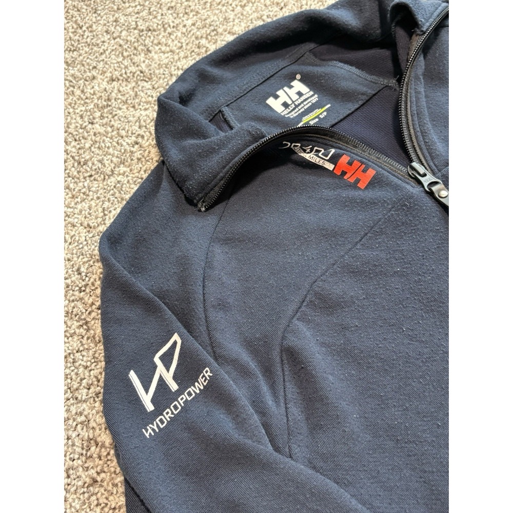 Helly Hansen Hydropower Mens Navy Blue 1/4 Zip Pullover Size Small Nautical HP